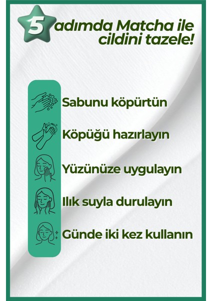 Cha No Sui Matcha Yüz Temizleme Sabunu modelleri