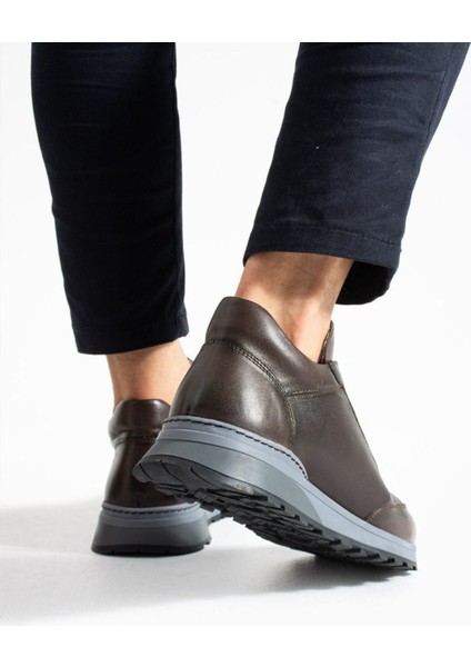 Elite Walk – Hakiki Deri Günlük Erkek Ayakkabı -Kahverengi modelleri