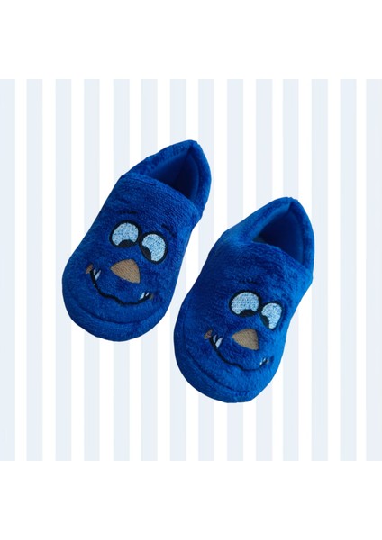 Erkek Çocuk Panduf Kaydırmaz Taban Mavi Panduf