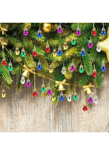 Renkli Yılbaşı Ağacı Topları Noel Süsleri Renkli Yılbaşı Süsleri 10 Adet fırsatları