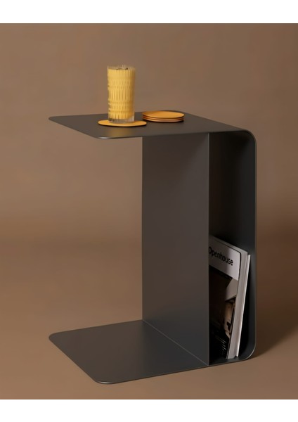 Minimalist Metal Yan Sehpa Dekoratif Ev Mobilyası