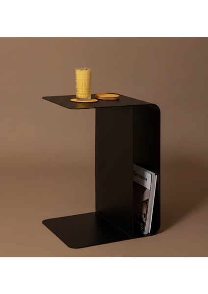 Minimalist Metal Yan Sehpa Dekoratif Ev Mobilyası