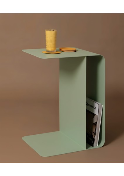 Minimalist Metal Yan Sehpa Dekoratif Ev Mobilyası