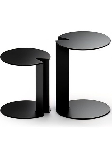 Minimalist Metal Yan Sehpa Dekoratif Ev Mobilyası