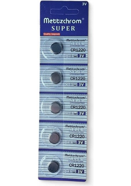 Süper Pil Düğme 3V CR1220 Lityum 10'lu Paket Super Cr 1220 Pil CR-1220 modelleri
