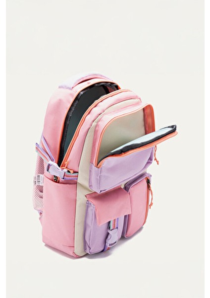 Hkn 9013 3'lü Set Ortopedik Sırt Çantası Çok Bölmeli Lila Renkli Erkek Çocuk Okul Çantası modelleri