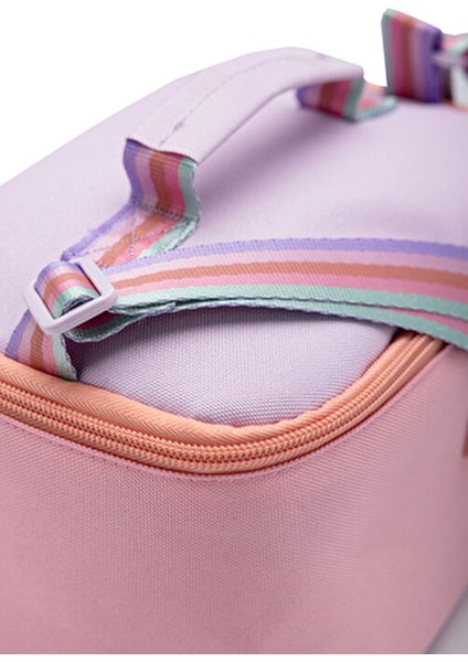 Hkn 9013 3'lü Set Ortopedik Sırt Çantası Çok Bölmeli Lila Renkli Erkek Çocuk Okul Çantası