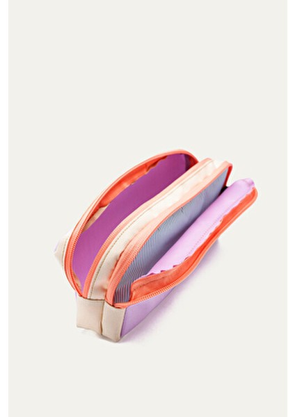 Hkn 9013 3'lü Set Ortopedik Sırt Çantası Çok Bölmeli Lila Renkli Erkek Çocuk Okul Çantası