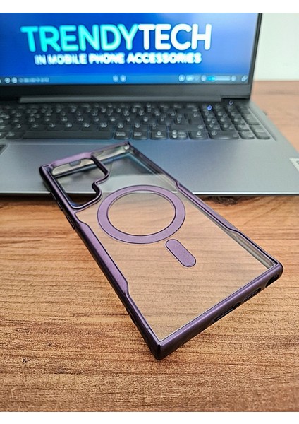 Samsung Galaxy S23 Ultra Yüksek Kalite Magsafe Şarj Özellikli Kamera Koruma Çıkıntılı Esnek Kılıf