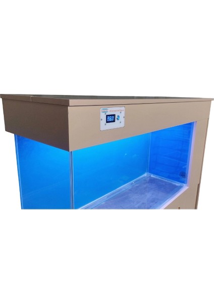 135 cm Yandan Sumplı Cappuccino Mdf Mobilyalı Akvaryum Kumandalı LED Aydınlatmalı fırsatları