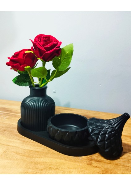 El Yapımı Siyah Dekoratif Set – Modern & Şık Tasarım fiyatları