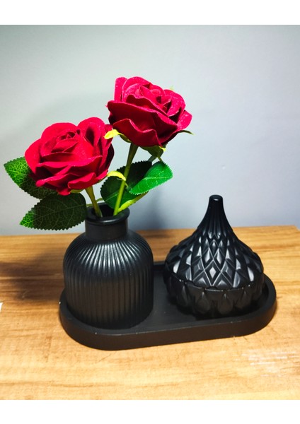 El Yapımı Siyah Dekoratif Set – Modern & Şık Tasarım modelleri