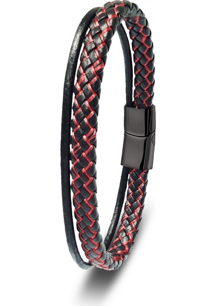 Kırmızı Renk Çoklu Deri Bileklik 31833B5D5