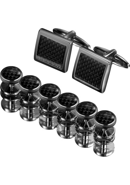 Spesiyal Karbon Kol Düğmesi Düğme Seti