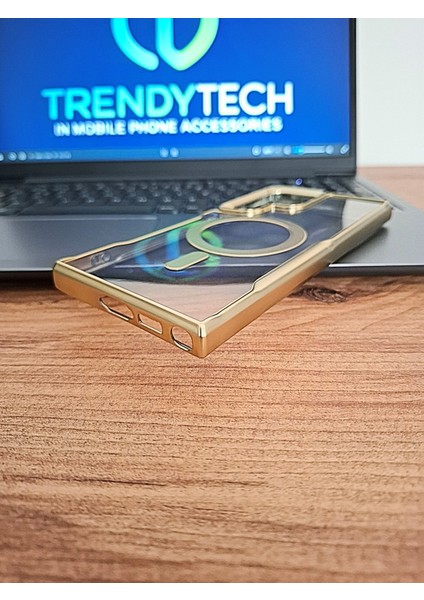 Samsung Galaxy S23 Ultra Yüksek Kalite Magsafe Şarj Özellikli Kamera Koruma Çıkıntılı Esnek Kılıf