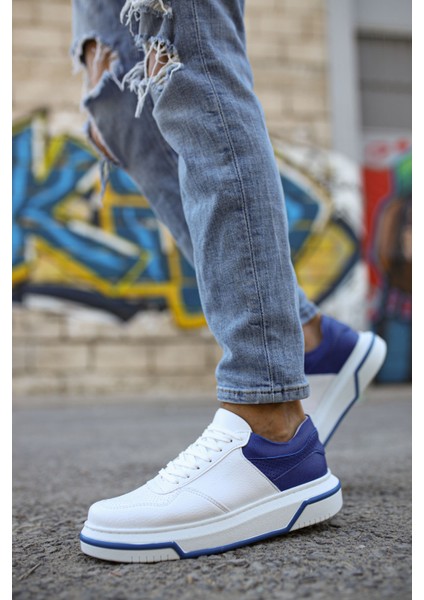 Solederva - Cbt Signature Erkek Ayakkabı Beyaz / Sax Mavı - MN075 fiyatları