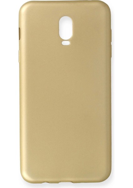 Samsung Galaxy C8 Kılıf First Silikon - GOLD-(5796)
