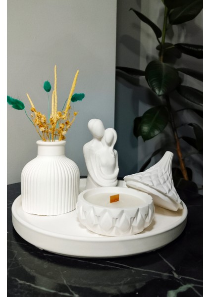 Dekoratif Aşk Temalı Taş Tozu Set - 4 Parça fiyatları