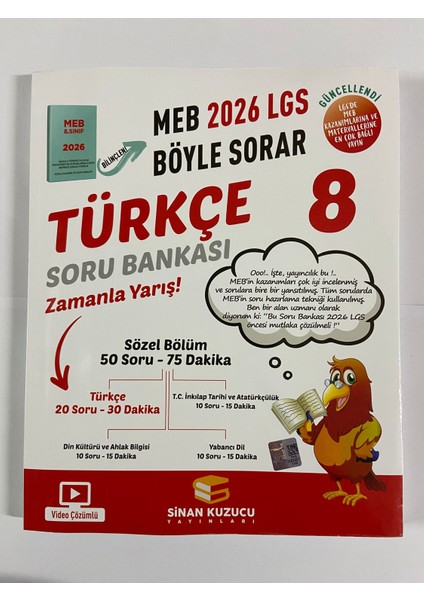 8. Sınıf 2026 Lgs Meb Böyle Sorar Türkçe Soru Bankası