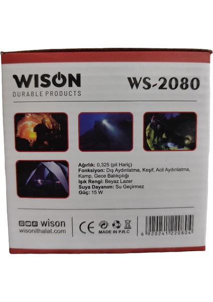 WS-2080 | 40W • 3000 Lümen • Hareket Sensörlü Profesyonel Şarjlı Kafa Lambası indirimleri