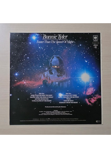 Bonnie Tyler - Faster Than The Speed Of Night - 1983 - Dönem Baskı Plak - Longplay - Lp fiyatları