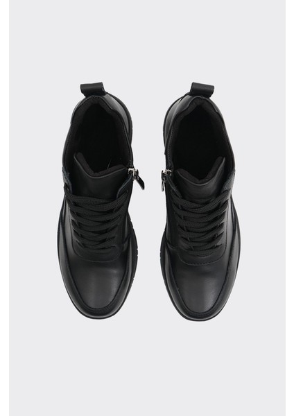 Hakiki Deri Bağcıklı Fermuarlı Kadın Bot fırsatları