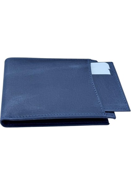 Kanguru Lacivert %100 Hakiki Deri Extra Kartlıklı Premıum Cüzdan