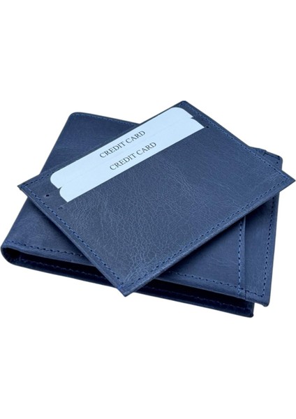 Kanguru Lacivert %100 Hakiki Deri Extra Kartlıklı Premıum Cüzdan modelleri