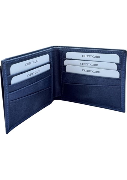 Kanguru Lacivert %100 Hakiki Deri Extra Kartlıklı Premıum Cüzdan fırsatları