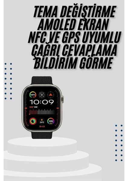Akıllı Saat Uyku ve Sağlık Takibi Gps Uyumlu Tema Değiştirme