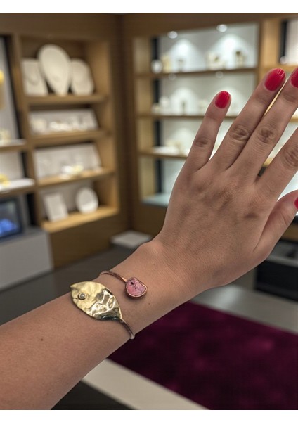 Kırmızı Jasper Doğal Taşlı Defne Yaprağı Figürlü Saf Bakır Model Otantik Bilezik fiyatları