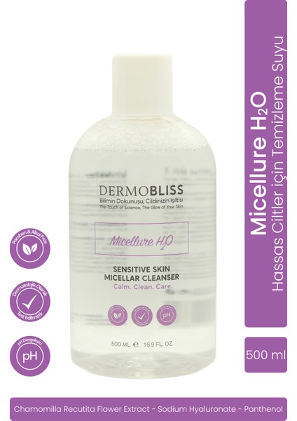 Dermobliss Micellure H2O Sensıtıve Skin Micellar Cleanser 500 ml