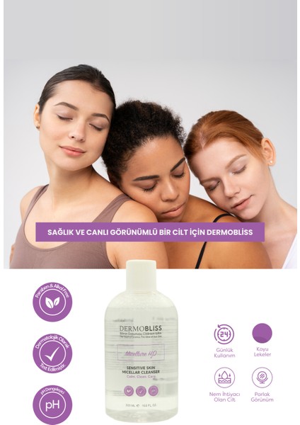 Dermobliss Micellure H2O Sensıtıve Skin Micellar Cleanser 500 ml fırsatları