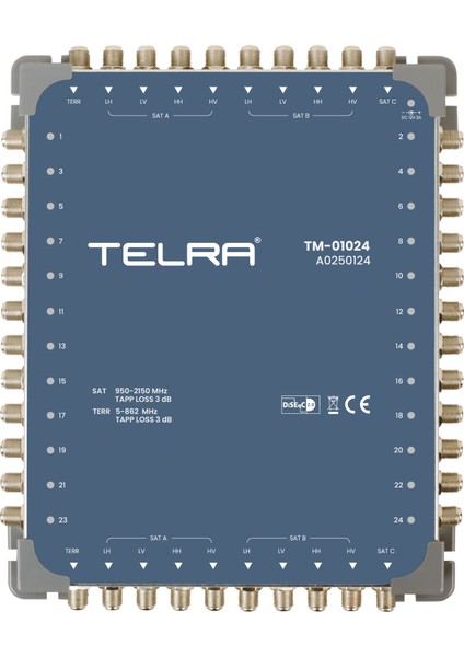 10X24 Kaskatlı Uydu Dağıtım Santrali Multıswıtch