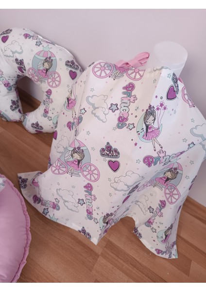 Lila Bisikletli Pembe Oval Yataklı 7 Parça Babynest Seti fırsatları