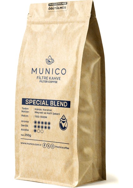 Munico Special Blend Öğütülmüş Filtre Kahve 250G