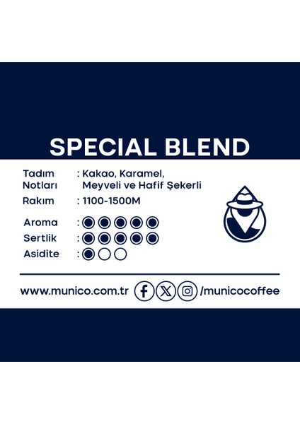 Munico Special Blend Öğütülmüş Filtre Kahve 250G fiyatları
