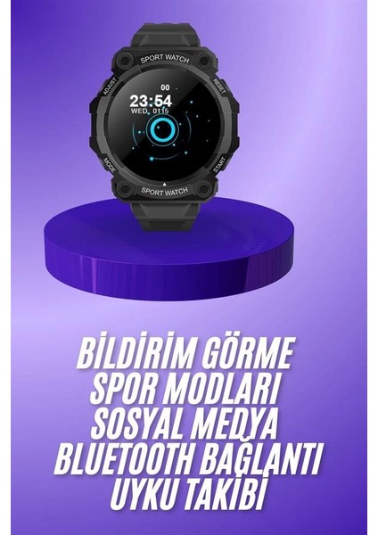 Yeni Nesil Akıllı Saat Bluetooth Bağlantılı Su Geçirmez Android ve Ios Uyumlu
