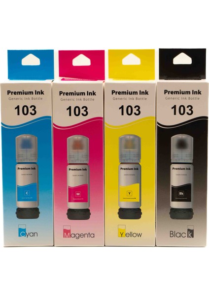 Dpi Mürekkep Takım Epson 103 (Set Bk.y.m.c) 70ml Muadil