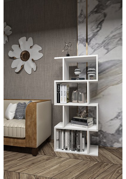 Dekoratif Kitaplık,dörtgen Kitaplık,aksesuar Köşesi