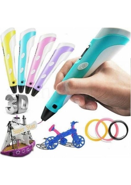 Üç Boyutlu Yazıcı 3D Kalem Pen Printer ( Lisinya )