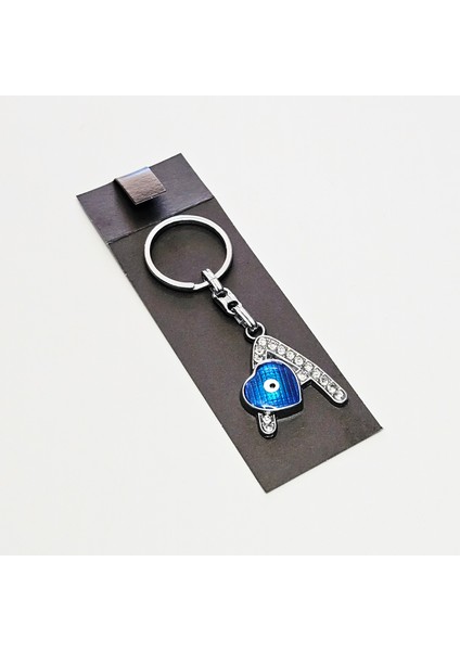 Harf Anahtarlık Nazar Boncuk Taşlı Anahtarlık A'dan Z'ye