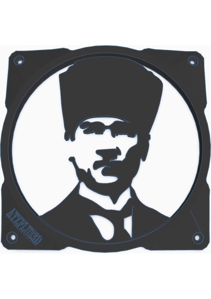 AYZPLUS3D 120MM Kasa Fanı Koruyucu Atatürk