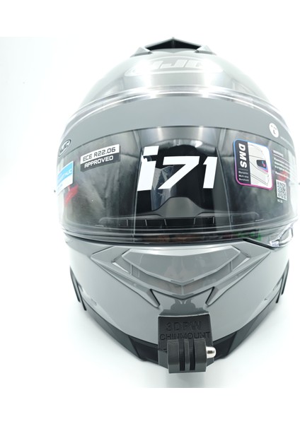 Hjc i71 Kask uyumlu chinmount aksiyon kamera çene bağlantı aparatı seti