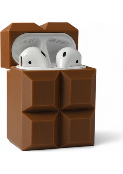 Airpods 2 Uyumlu Sert Plastik Çikolata Tasarımlı Kılıf – Şık ve Koruyucu Kapak modelleri