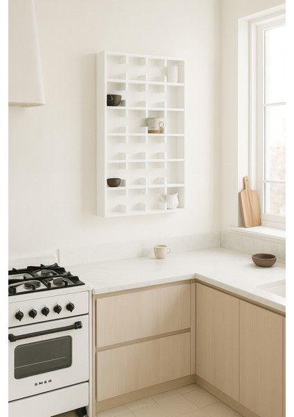 Kahve Köşesi Bardak Düzenleyici Modern Kupa Raf Ünitesi modelleri