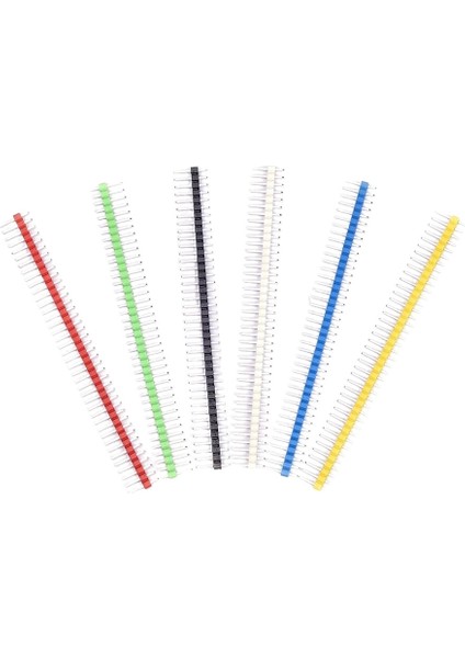 1X40 Erkek Header 40 Pin 2.54MM 180 Derece - Beyaz 4 Adet fiyatları