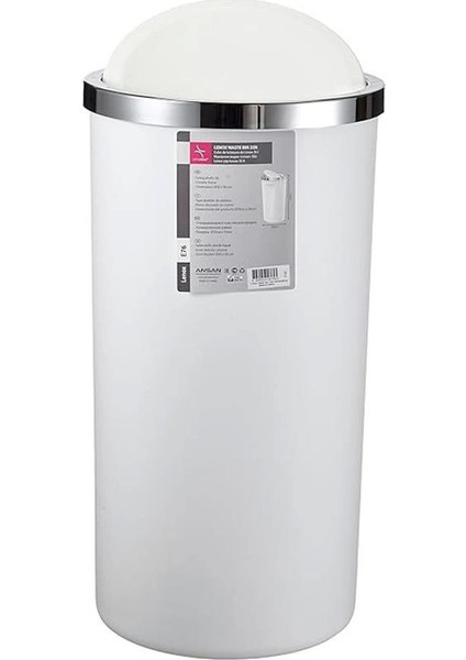 M-E76-01 Lenox 35 Lt Çöp Kovası, Beyaz