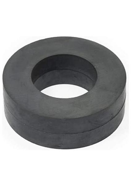 Ferrit - Halka Seramik Siyah Kömür Mıknatıs Ø70X32X10 mm (1 Adet)