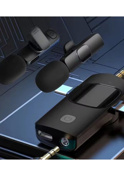 Yüksek Kalite Profesyonel 3 In 1 Kablosuz Taşınabilir Yaka Mikrofonu Youtube Facebook Tiktok - Lisinya fiyatları